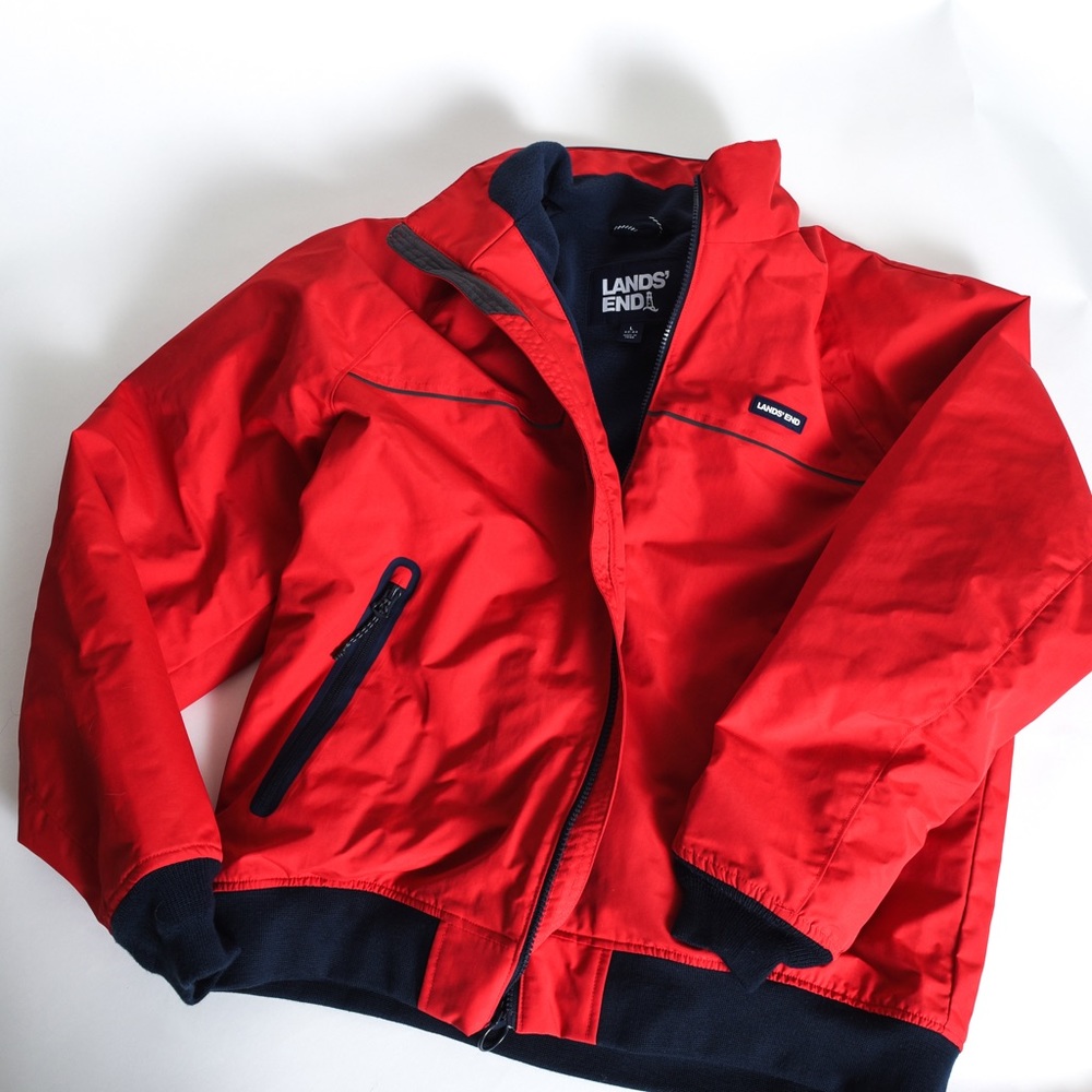Lands End Warm Fleece Lined Jacket
